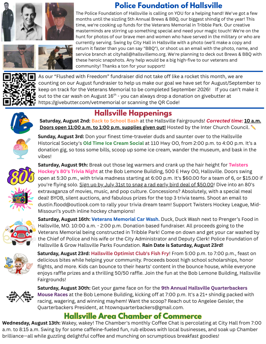 August Newsletter Page 2